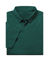 Premium Flat Collar Forest Green Polo Shirt | Classic Fit
