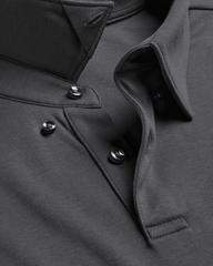 Premium Flat Collar Dark Grey Polo Shirt | Classic Fit