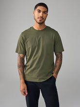 Premium Olive Crew Neck T-Shirt | Unisex Classic Fit