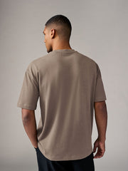 Premium Smokey Taupe Oversized Drop Shoulder T-Shirt | Unisex Relaxed Fit