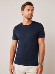 Premium Navy Crew Neck T-Shirt | Unisex Classic Fit