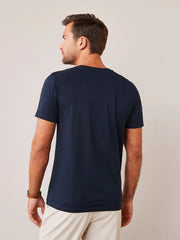 Premium Navy Crew Neck T-Shirt | Unisex Classic Fit