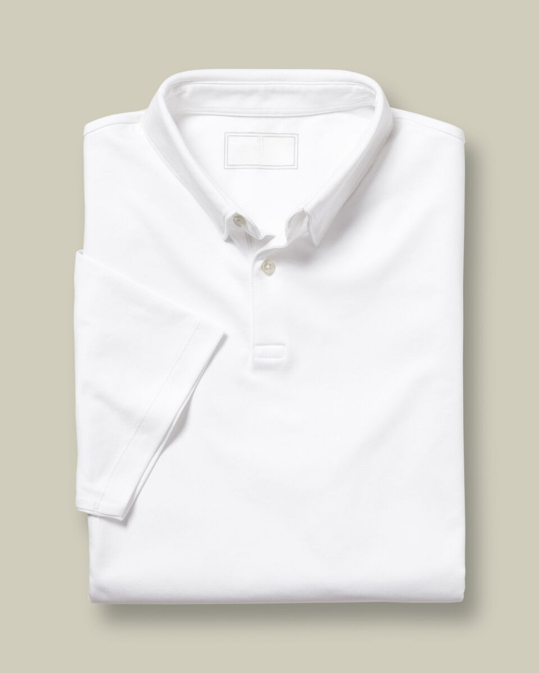 Premium Flat Collar White Polo Shirt | Classic Fit