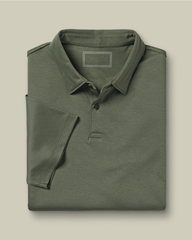 Premium Flat Collar Olive Polo Shirt | Classic Fit
