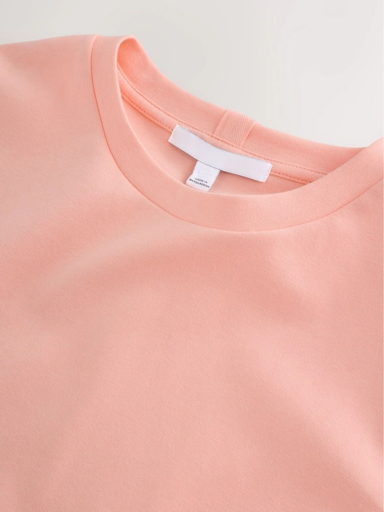 Premium Peach Crew Neck T-Shirt | Unisex Classic Fit