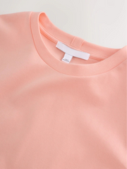 Premium Peach Crew Neck T-Shirt | Unisex Classic Fit