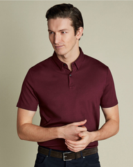 Premium Flat Collar Wine Polo Shirt | Classic Fit