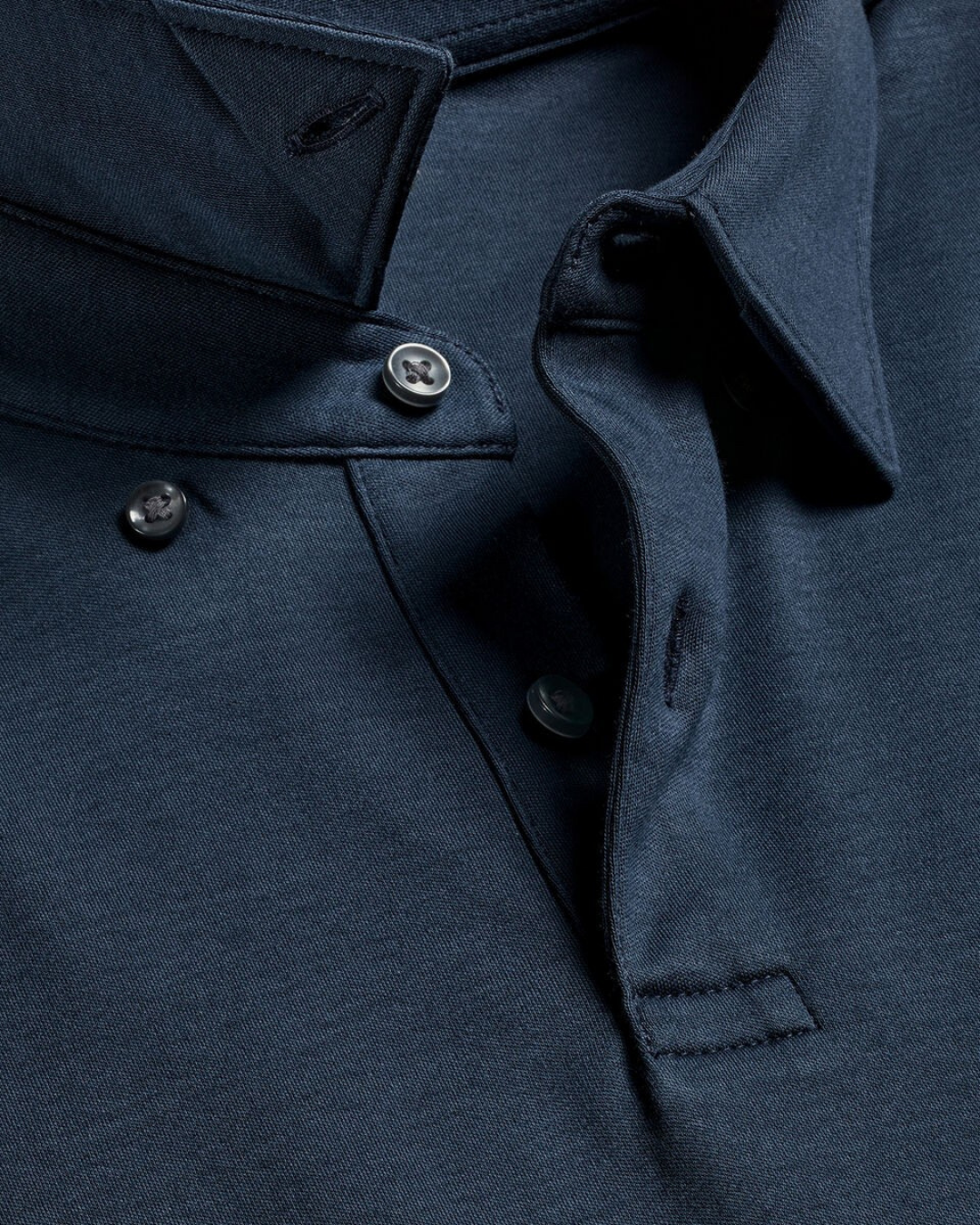 Premium Flat Collar Navy Polo Shirt | Classic Fit