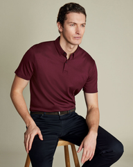 Premium Flat Collar Wine Polo Shirt | Classic Fit