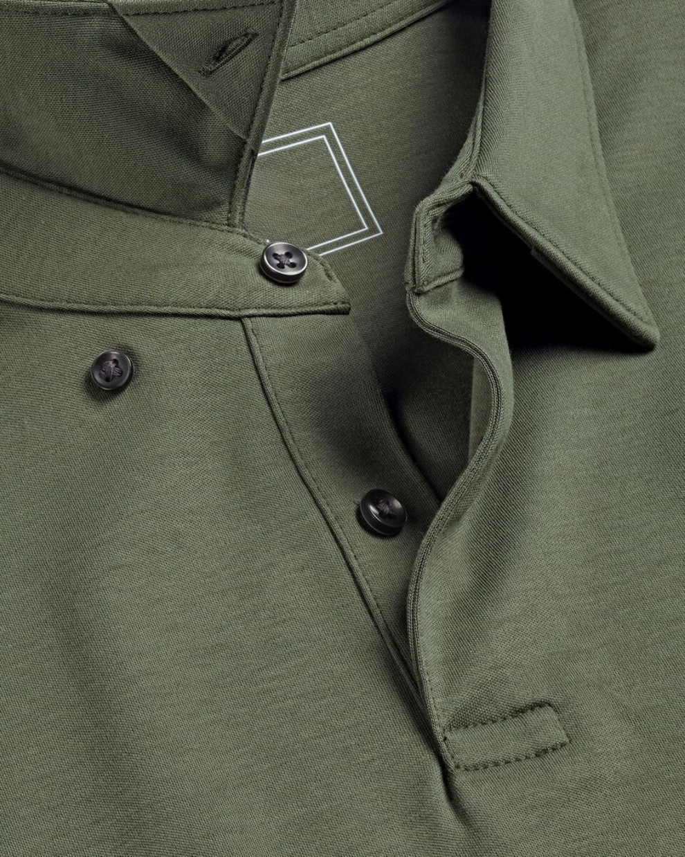 Premium Flat Collar Olive Polo Shirt | Classic Fit