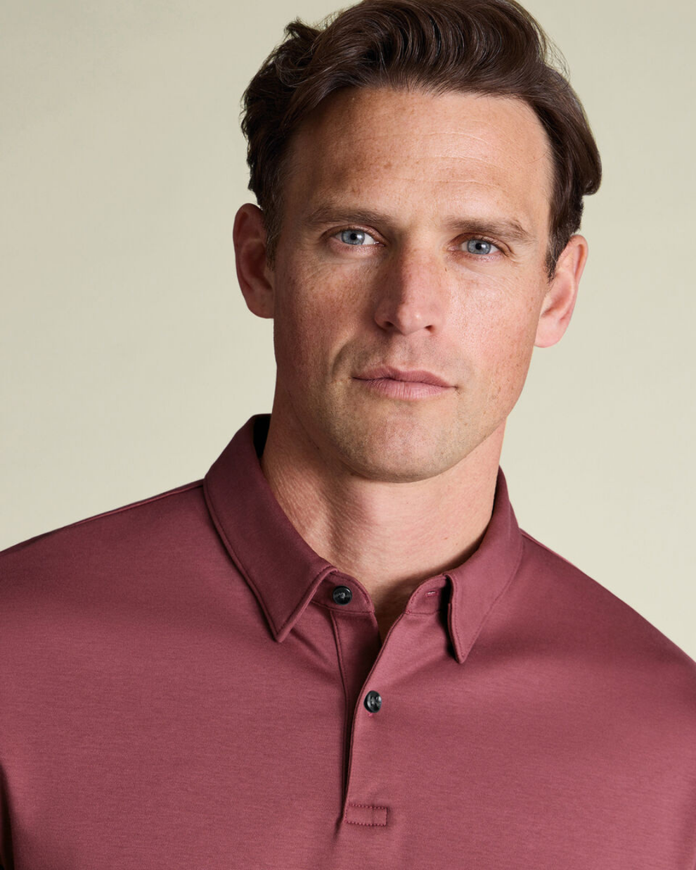 Premium Flat Collar Dusty Rose Polo Shirt | Classic Fit