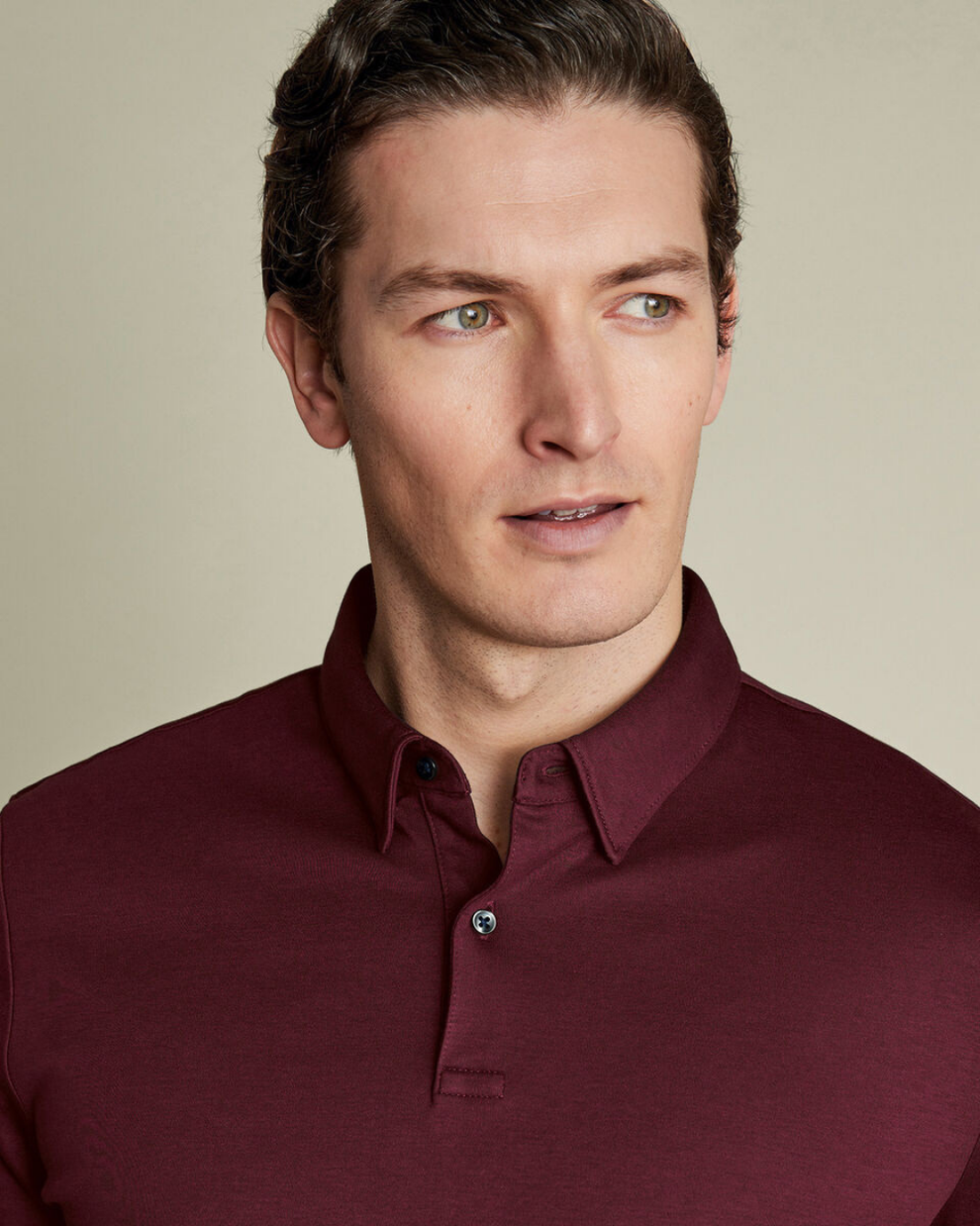 Premium Flat Collar Wine Polo Shirt | Classic Fit