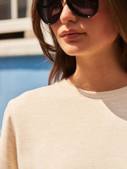 Premium Ivory Crew Neck T-Shirt | Unisex Classic Fit