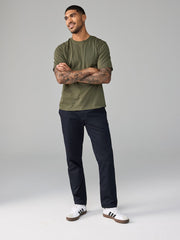 Premium Olive Crew Neck T-Shirt | Unisex Classic Fit