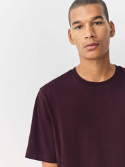 Premium Wine Crew Neck T-Shirt | Unisex Classic Fit