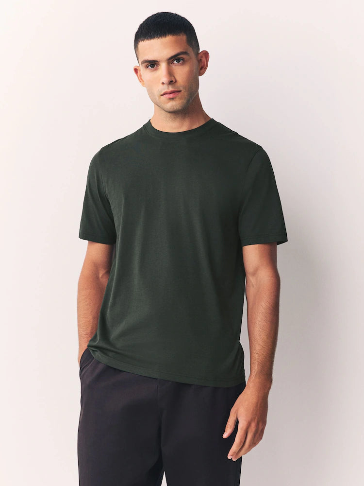 Premium Forest Green Crew Neck T-Shirt | Unisex Classic Fit