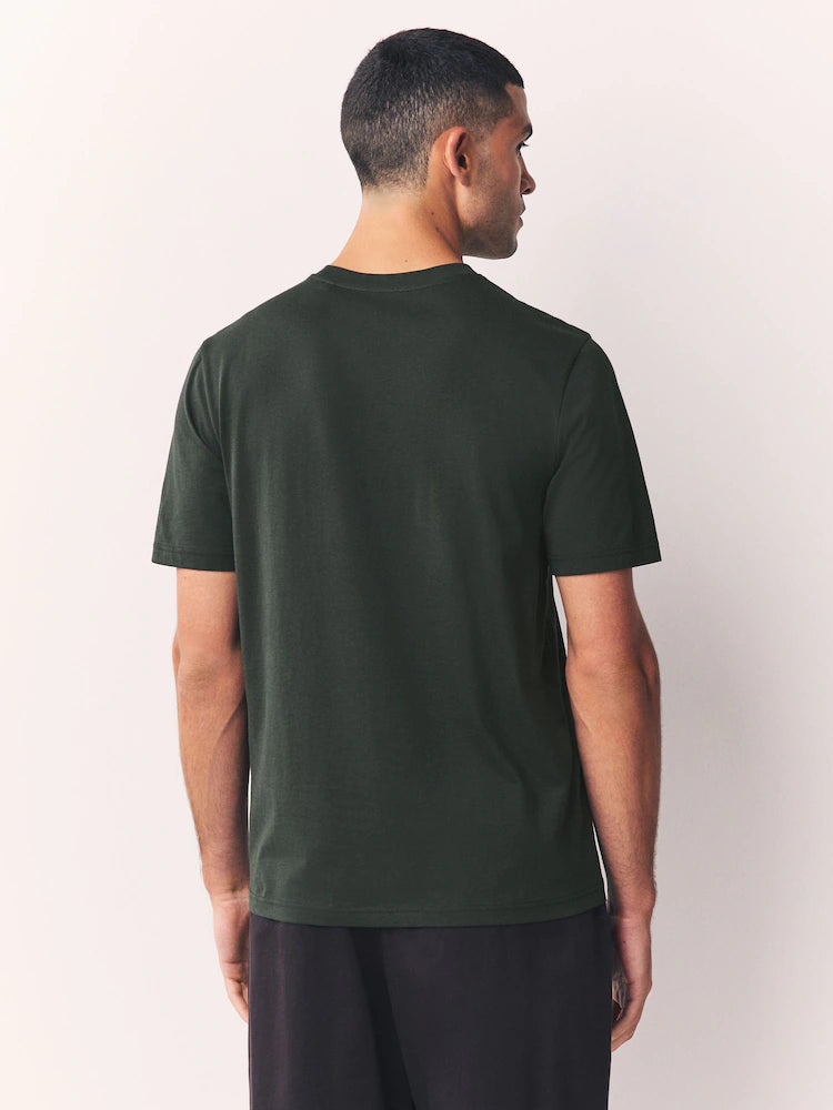 Premium Forest Green Crew Neck T-Shirt | Unisex Classic Fit
