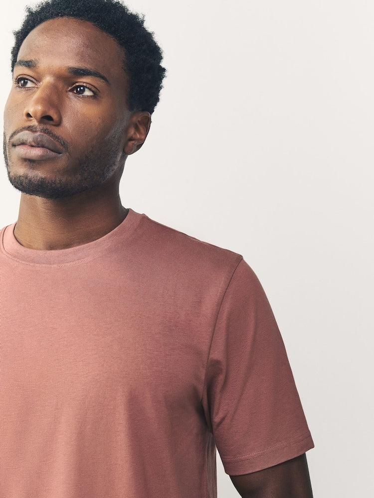 Premium Dusty Rose Crew Neck T-Shirt | Unisex Classic Fit