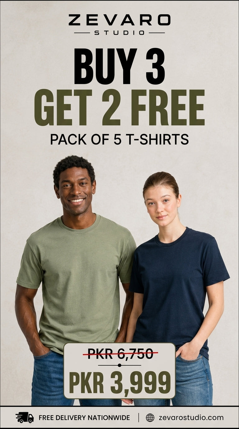Ultimate 5-Pack Crew Neck T-Shirt Bundle