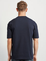 Premium Navy Oversized Drop Shoulder T-Shirt | Unisex Relaxed Fit